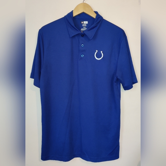 NFL Other - NFL Team Apparel Indianapolis Colts TX3 Cool Blue Polo Shirt Men's Size Large